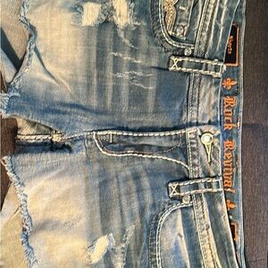 Rock Revival Light Blue Denim Shorts